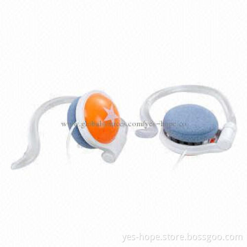 Clip-on Sports Stereo Headphones, Great Sound Quality and Bass Response